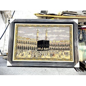  Yeni Kabe Goblen Tablo - Siyah Çerçeveli  85*126 