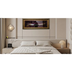 Zülfikar Kılıçlı Bordo  Lüks Tablo