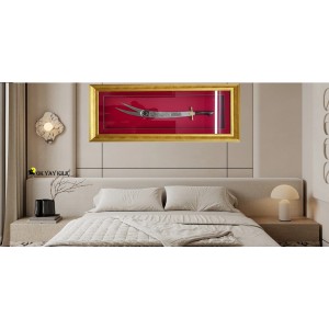 Gravürlü-Kabartmalı Zülfikar Kılıçlı Tarihsel  Lüks Tablo