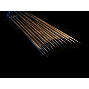 Barbaros Özel Tasarım Mavi Tüylü Okları (10 Adet)