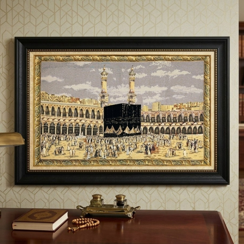 Yeni Kabe Goblen Tablo - Siyah Çerçeveli  85*126